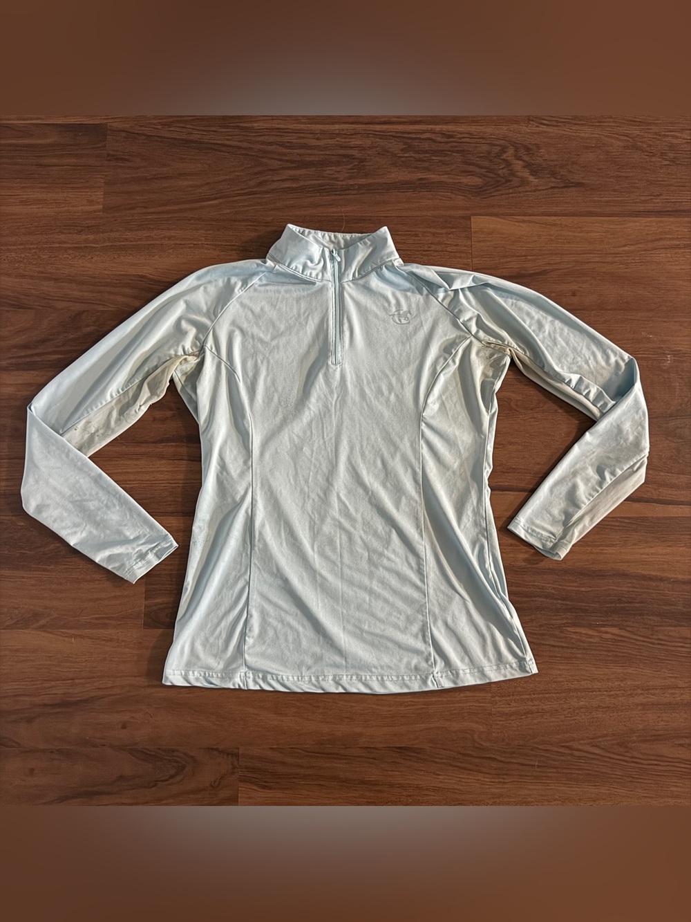 Women’s Medium Light Blue Smartpak Long Sleeve Horseback Riding Sunshirt